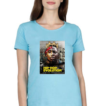 Load image into Gallery viewer, Hip-Hop Evolution T-Shirt for Women-Light Blue-Ektarfa.online
