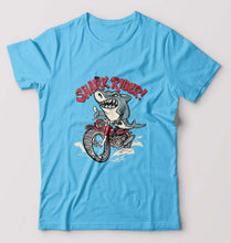 Load image into Gallery viewer, Shark Rider T-Shirt for Men-Light Blue-Ektarfa.online
