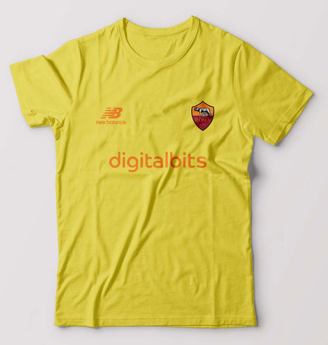 A.S. Roma 2021-22 T-Shirt for Men-Yellow-Ektarfa.online