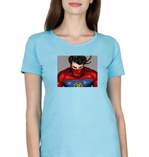 Load image into Gallery viewer, Minnal Murali T-Shirt for Women-Light Blue-Ektarfa.online
