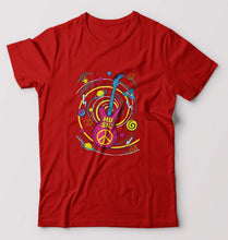 Load image into Gallery viewer, Psychedelic Music T-Shirt for Men-Red-Ektarfa.online

