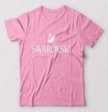 Load image into Gallery viewer, Swarovski T-Shirt for Men-S(38 Inches)-Light Baby Pink-Ektarfa.online
