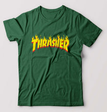 Load image into Gallery viewer, Thrasher T-Shirt for Men-Bottle green-Ektarfa.online
