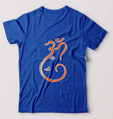 Ganpati JI(Ganesh) T-Shirt for Men-Royal Blue-Ektarfa.online