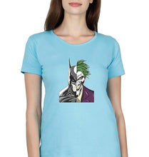 Load image into Gallery viewer, Batman Joker T-Shirt for Women-Light Blue-Ektarfa.online
