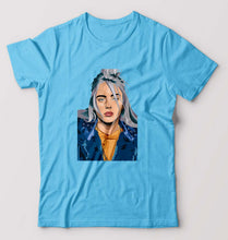 Load image into Gallery viewer, Billie Eilish T-Shirt for Men-Light Blue-Ektarfa.online
