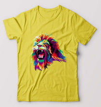 Load image into Gallery viewer, Lion T-Shirt for Men-Yellow-Ektarfa.online
