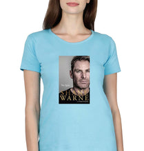 Load image into Gallery viewer, Shane Warne T-Shirt for Women-Light Blue-Ektarfa.online
