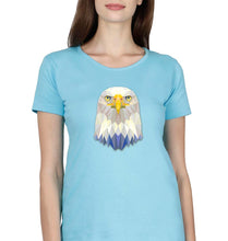 Load image into Gallery viewer, Eagle T-Shirt for Women-Light Blue-Ektarfa.online
