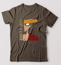 Load image into Gallery viewer, Monkey D. Luffy T-Shirt for Men-Olive Green-Ektarfa.online
