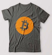 Load image into Gallery viewer, Cryptocurrency Bitcoin T-Shirt for Men-Charcoal-Ektarfa.online
