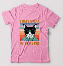 Load image into Gallery viewer, Cat T-Shirt for Men-Light Baby Pink-Ektarfa.online
