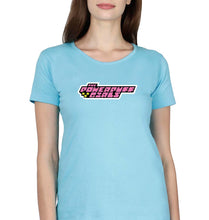 Load image into Gallery viewer, Powerpuff Girls T-Shirt for Women-Light Blue-Ektarfa.online
