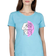 Load image into Gallery viewer, Frida Kahlo T-Shirt for Women-Light Blue-Ektarfa.online
