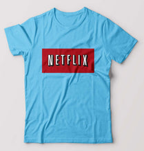 Load image into Gallery viewer, Netflix T-Shirt for Men-Light Blue-Ektarfa.online
