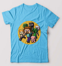 Load image into Gallery viewer, Minecraft T-Shirt for Men-Light blue-Ektarfa.online

