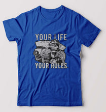 Load image into Gallery viewer, Skull T-Shirt for Men-Royal Blue-Ektarfa.online

