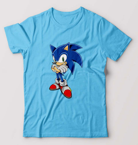 Sonic T-Shirt for Men-Light Blue-Ektarfa.online