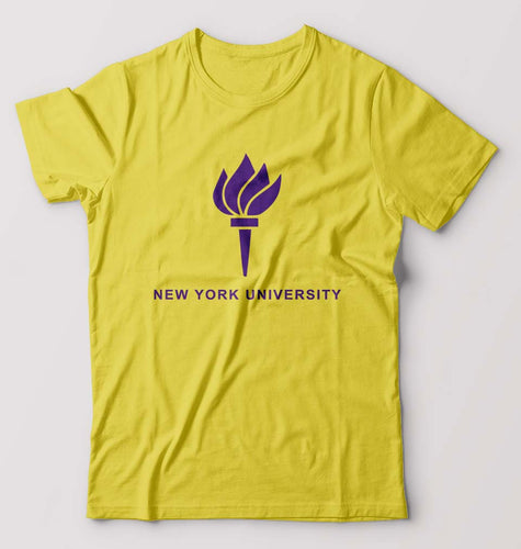 New York University T-Shirt for Men-Yellow-Ektarfa.online