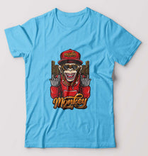 Load image into Gallery viewer, Hip Hop Monkey T-Shirt for Men-Light Blue-Ektarfa.online
