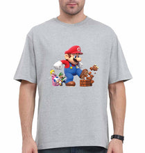 Load image into Gallery viewer, Mario Oversized T-Shirt for Men-Grey-Ektarfa.online
