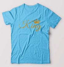 Load image into Gallery viewer, King T-Shirt for Men-Light Blue-Ektarfa.online
