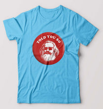 Load image into Gallery viewer, Karl Marx T-Shirt for Men-Light Blue-Ektarfa.online
