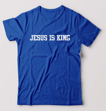 Load image into Gallery viewer, Jesus is King T-Shirt for Men-Royal Blue-Ektarfa.online
