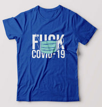Load image into Gallery viewer, Fuck Covid T-Shirt for Men-Royal Blue-Ektarfa.online
