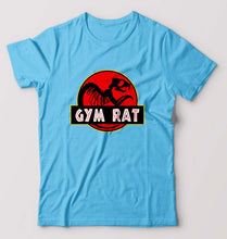 Load image into Gallery viewer, Gym Rat T-Shirt for Men-Light Blue-Ektarfa.online
