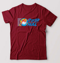 Load image into Gallery viewer, Hindustan Aeronautics Limited (HAL) T-Shirt for Men-Maroon-Ektarfa.online
