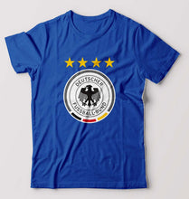 Load image into Gallery viewer, Germany Football T-Shirt for Men-S(38 Inches)-Royal Blue-Ektarfa.online
