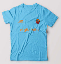 Load image into Gallery viewer, A.S. Roma 2021-22 T-Shirt for Men-Light Blue-Ektarfa.online
