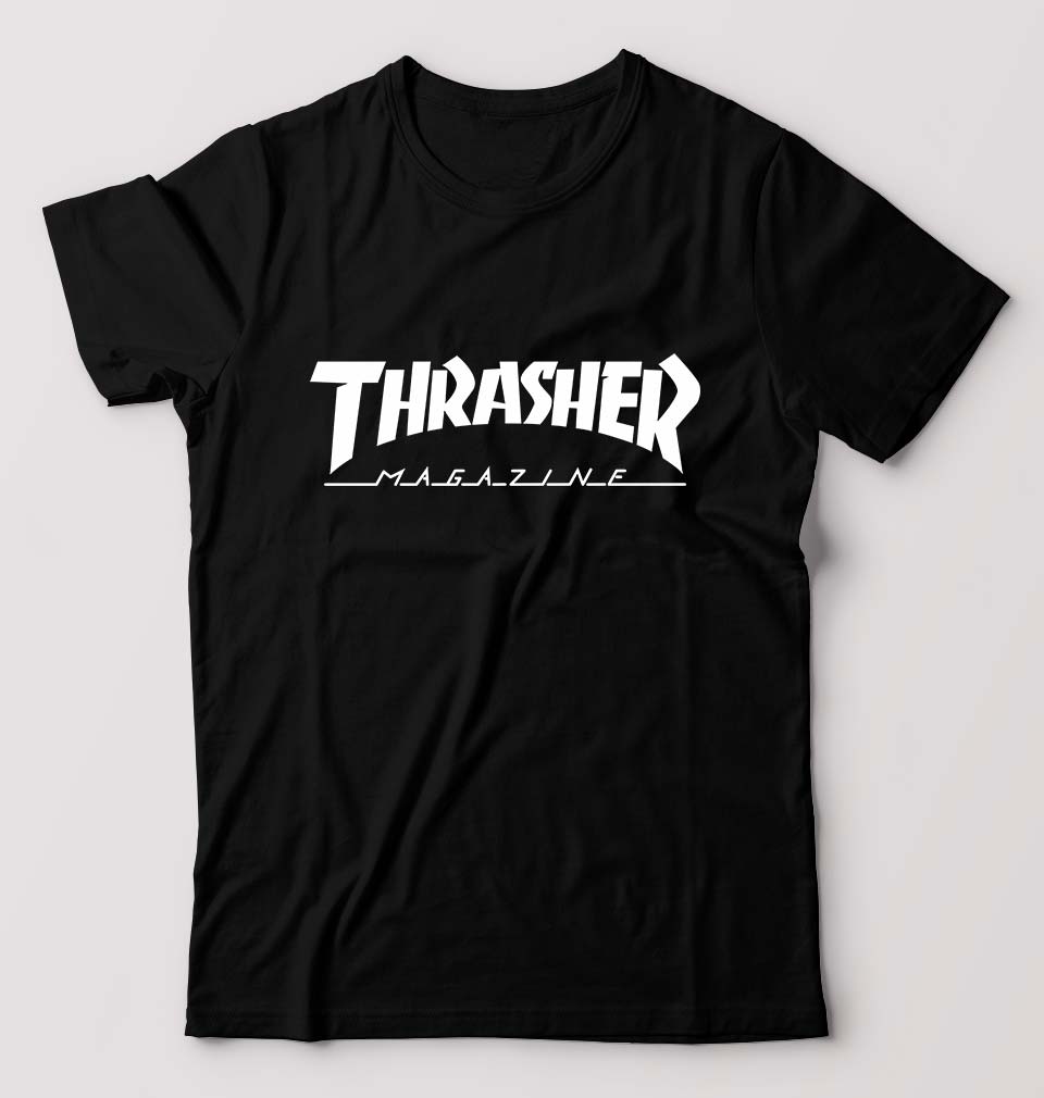 Thrasher Magazine T-Shirt for Men-Black-Ektarfa.online