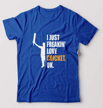 Load image into Gallery viewer, Love Cricket T-Shirt for Men-Royal Blue-Ektarfa.online
