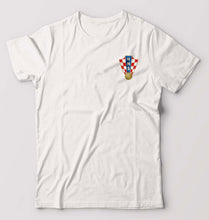Load image into Gallery viewer, Croatia Football T-Shirt for Men-White-Ektarfa.online
