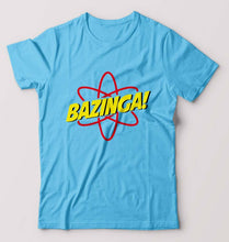 Load image into Gallery viewer, Sheldon Cooper Bazinga T-Shirt for Men-Light Blue-Ektarfa.online
