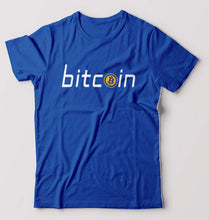 Load image into Gallery viewer, Cryptocurrency Bitcoin T-Shirt for Men-Royal Blue-Ektarfa.online
