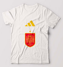 Load image into Gallery viewer, Spain Football T-Shirt for Men-White-Ektarfa.online
