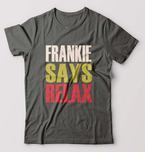 Frankie Says Relax Friends T-Shirt for Men-Charcoal-Ektarfa.online