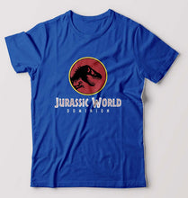 Load image into Gallery viewer, Jurassic World T-Shirt for Men-S(38 Inches)-Royal Blue-Ektarfa.online
