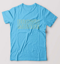 Load image into Gallery viewer, BROWN MUNDE T-Shirt for Men-Light Blue-Ektarfa.online

