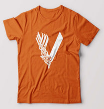 Load image into Gallery viewer, Vikings T-Shirt for Men-Orange-Ektarfa.online
