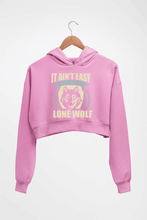 Load image into Gallery viewer, Wolf Crop HOODIE FOR WOMEN-Light Baby Pink-Ektarfa.online
