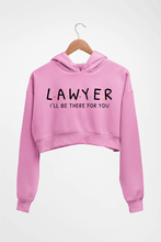 Load image into Gallery viewer, Lawyer Crop HOODIE FOR WOMEN-Light Baby Pink-Ektarfa.online
