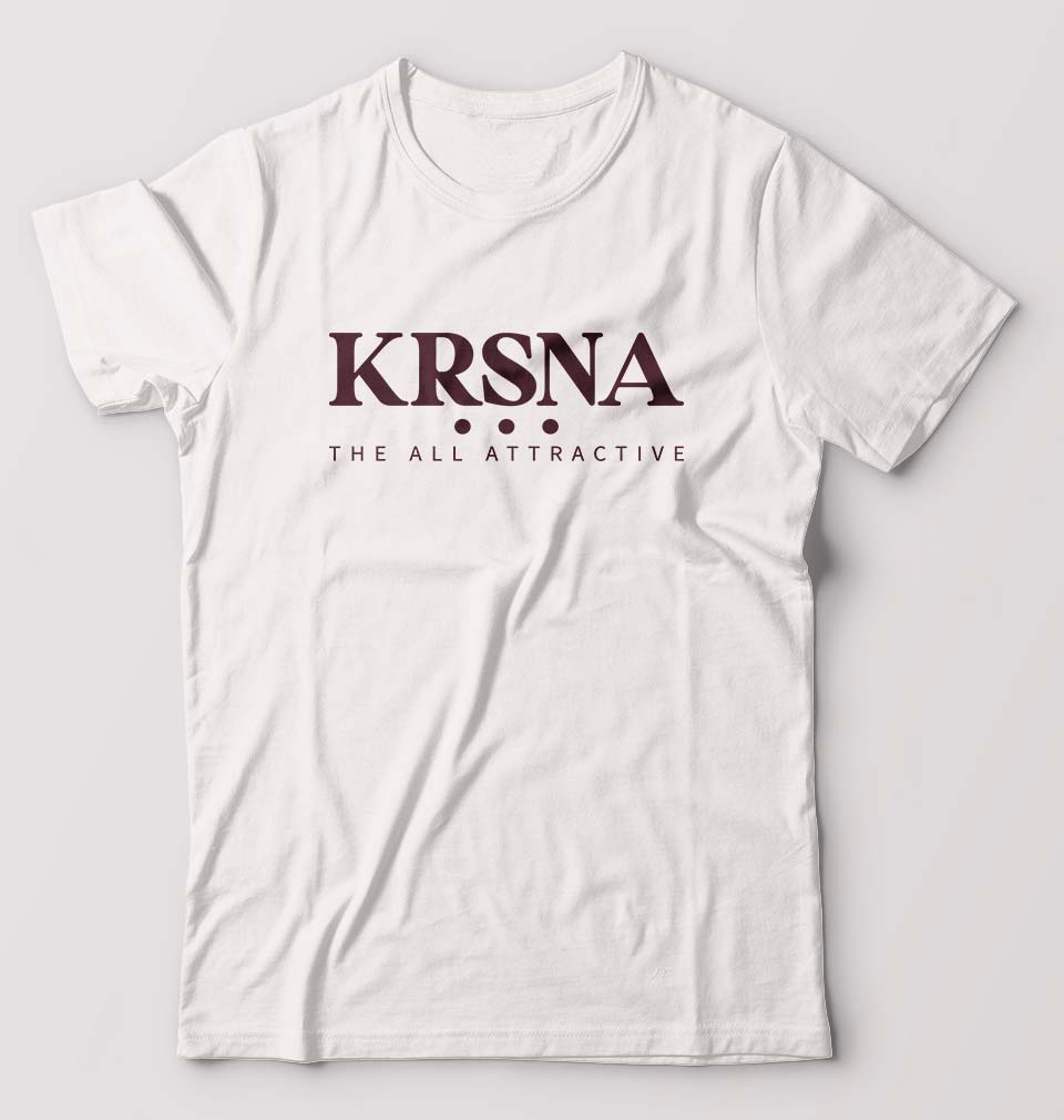 Krsna T-Shirt for Men-White-Ektarfa.online