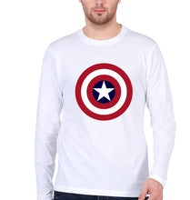 Load image into Gallery viewer, Captain America Full Sleeves T-Shirt for Men-White-Ektarfa.online
