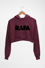 Load image into Gallery viewer, Rafael Nadal (RAFA) Crop HOODIE FOR WOMEN-Maroon-Ektarfa.online
