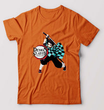 Load image into Gallery viewer, Demon Slayer T-Shirt for Men-Orange-Ektarfa.online
