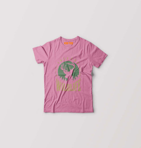 Deer Kids T-Shirt for Boy/Girl-Pink-Ektarfa.online